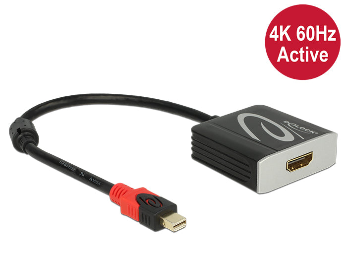Delock Adapterkabel mini DisplayPort 1.2 Stecker > HDMI 2.0 Buchse Delock Adapterkabel mini DisplayPort 1.2 Stecker > HDMI 2.0 Buchse